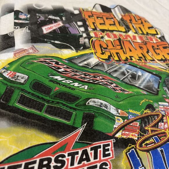 Vintage 2000 Y2K Nascar Racing Rare Short Sleeve Hit Bobby Labonte T-shirt Sz XL - Picture 7 of 9